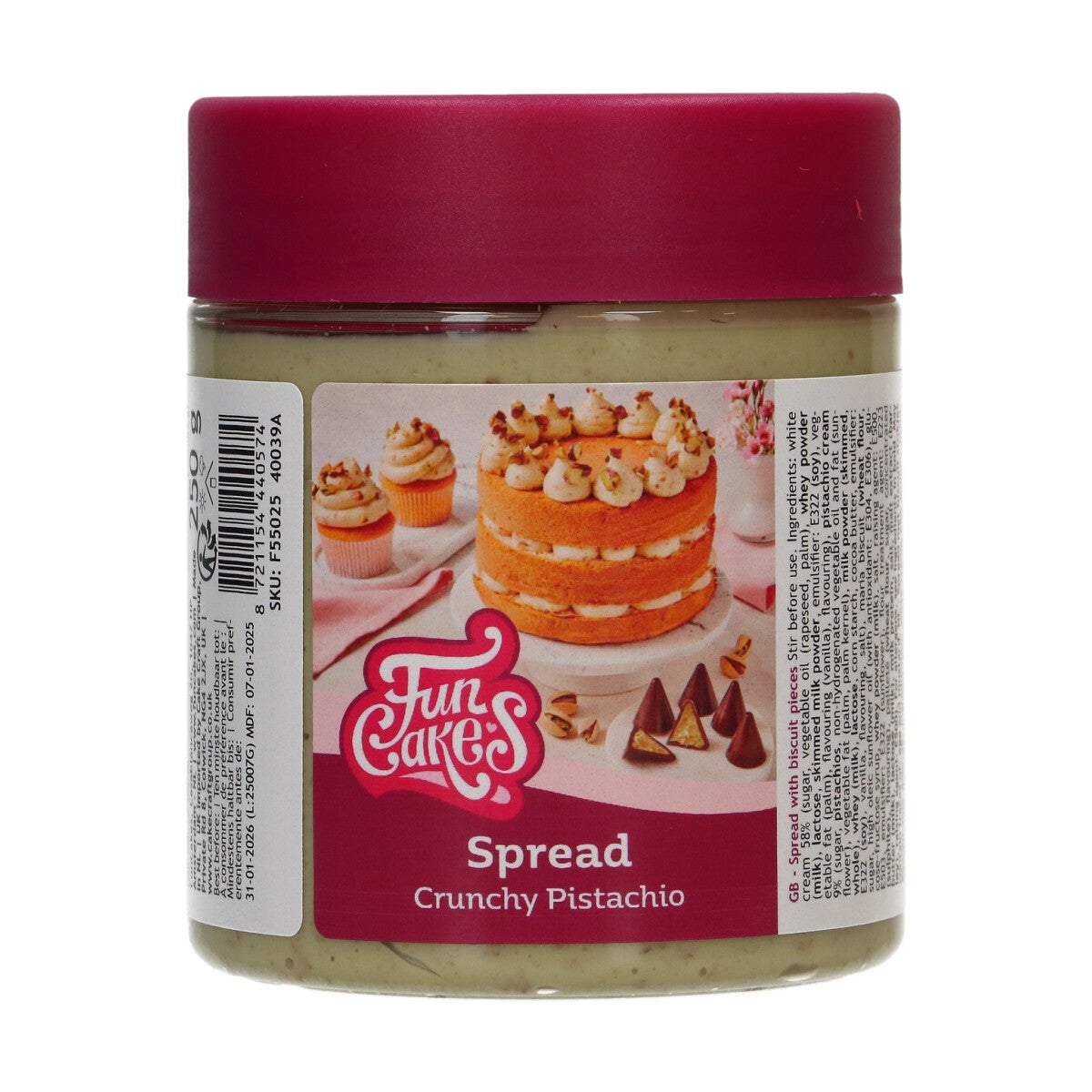 FunCakes Spread Crunchy Pistachio 250g