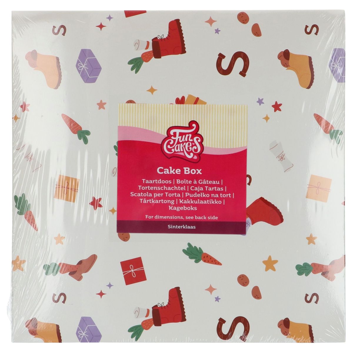 FunCakes Cake Box Saint Nicholas 25x25x15cm pk/1