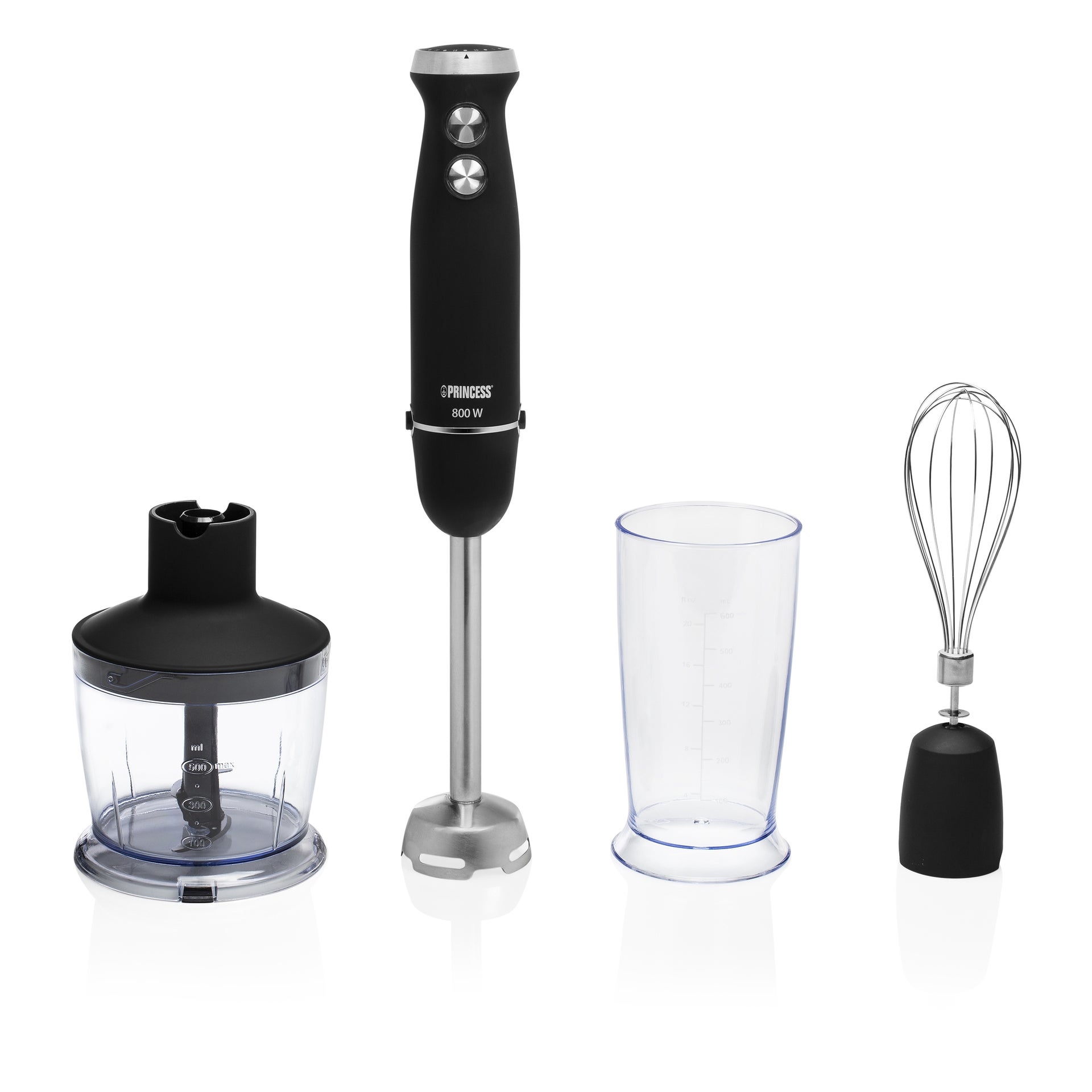Princess Hand Blender Black set/4