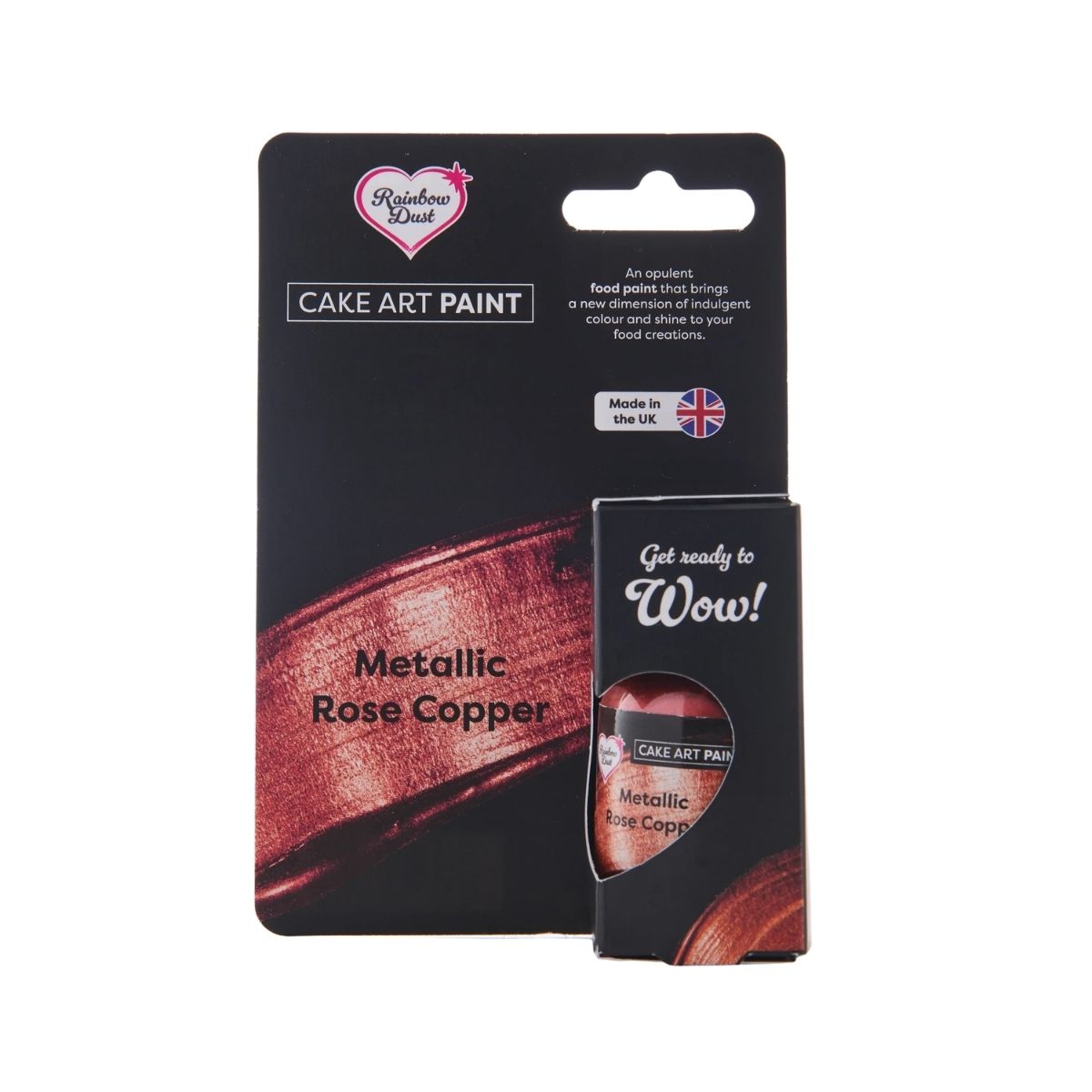 Rainbow Dust Cake Art Paint Metallic Paint Rose Copper 25g