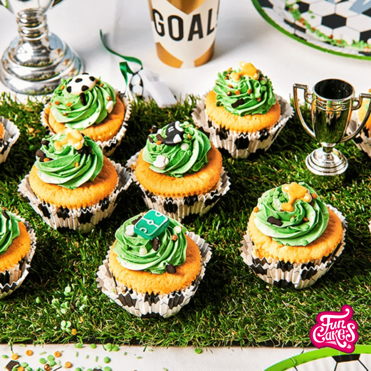Football Cupcakes