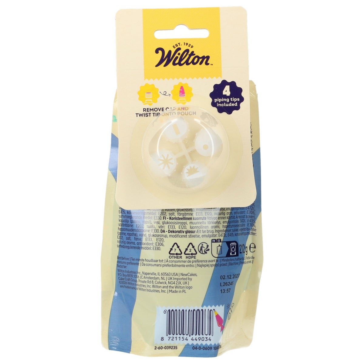 Wilton Decorator Icing Blue 212g