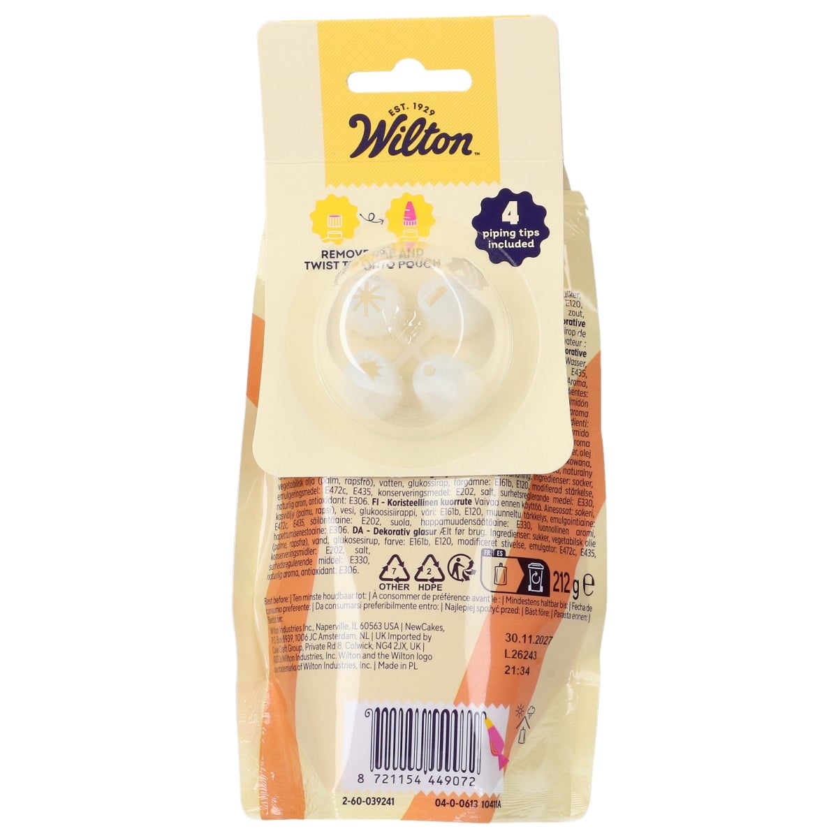 Wilton Decorator Icing Orange 212g