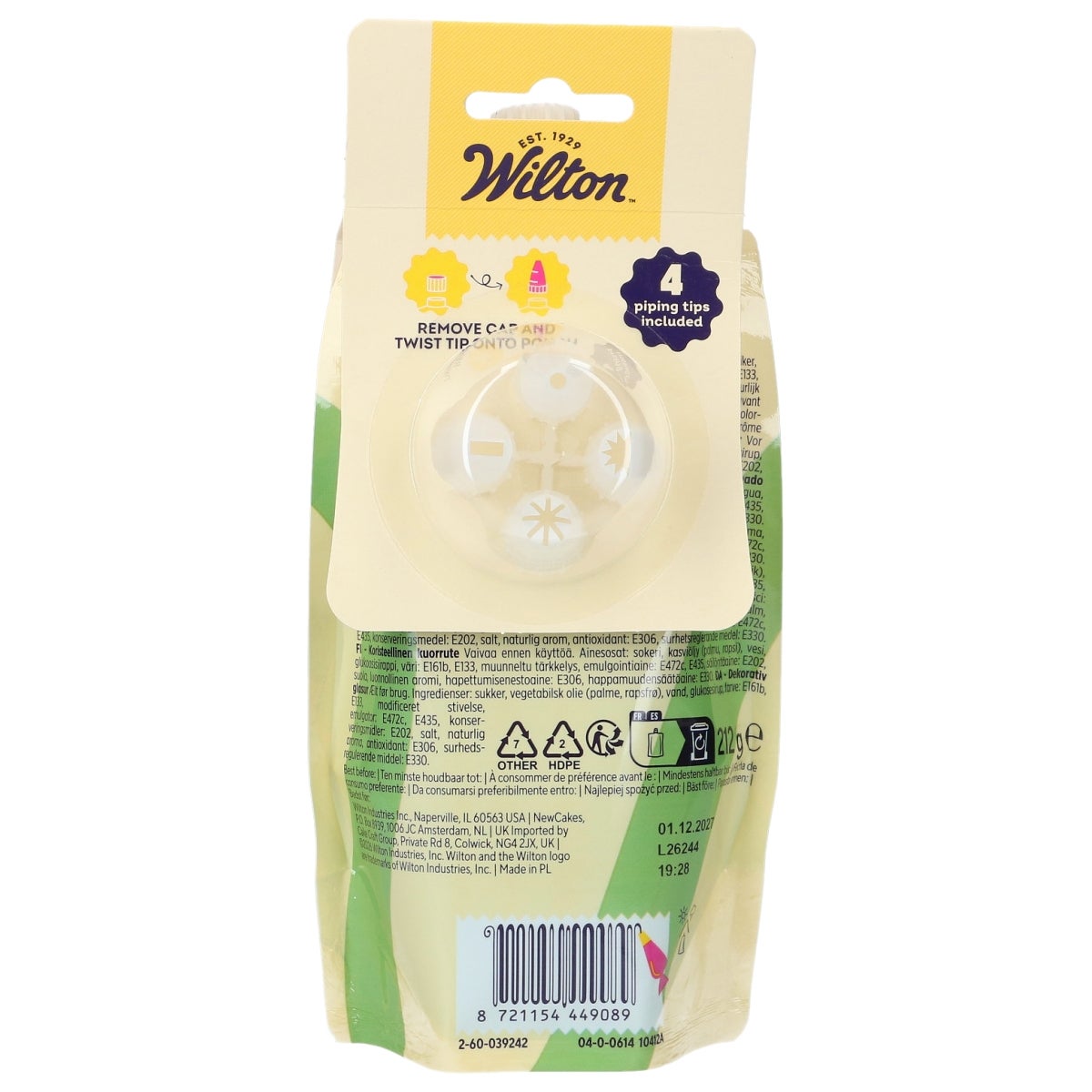 Wilton Decorator Icing Green 212g