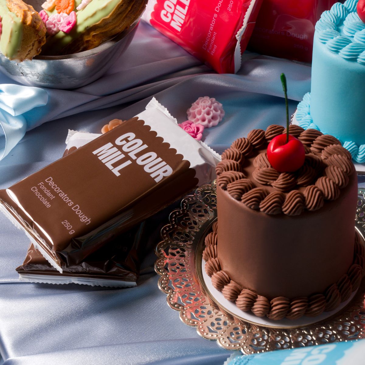 Colour Mill Sugar Paste Decorators Dough Chocolate 250g