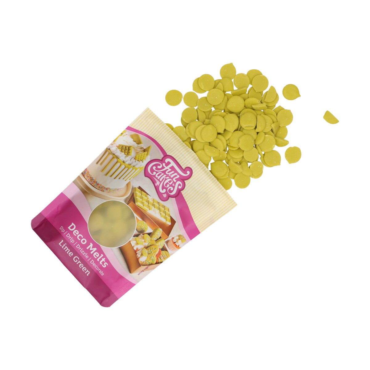 FunCakes Deco Melts Lime Green 250g