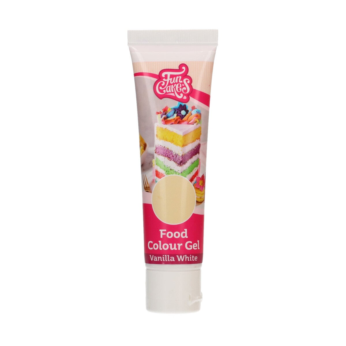 FunCakes Food Colour Gel Vanilla White 30g