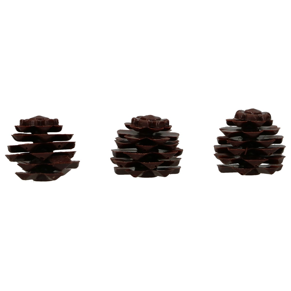 FunCakes Chocolate Decorations 3D Pine Cones pk/3