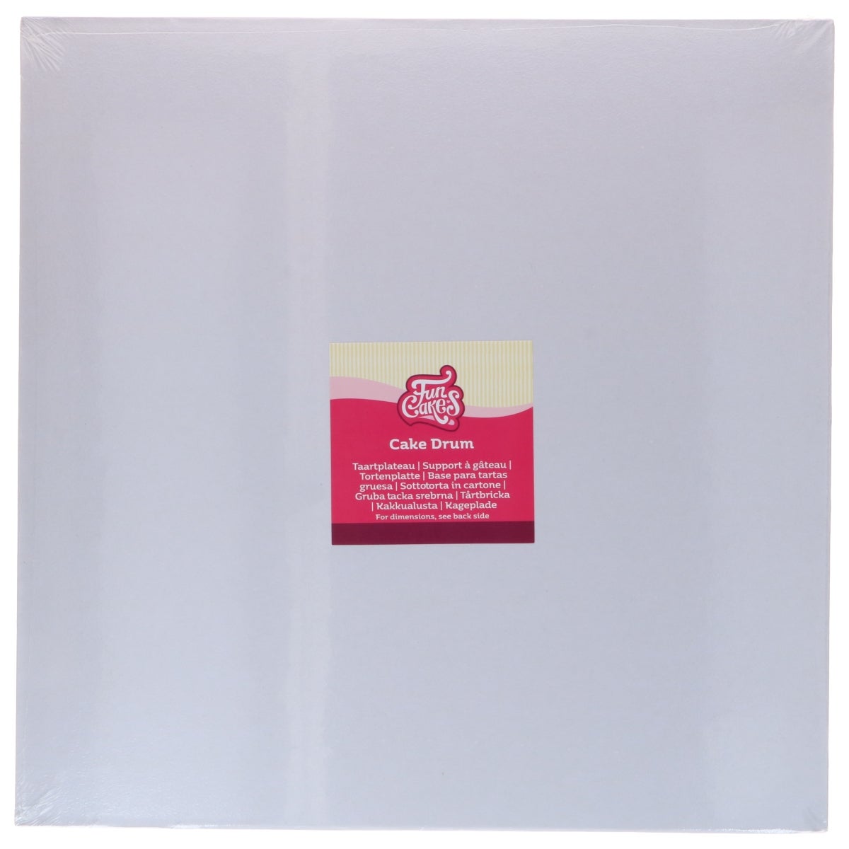 FunCakes Cake Drum Square White 40cm