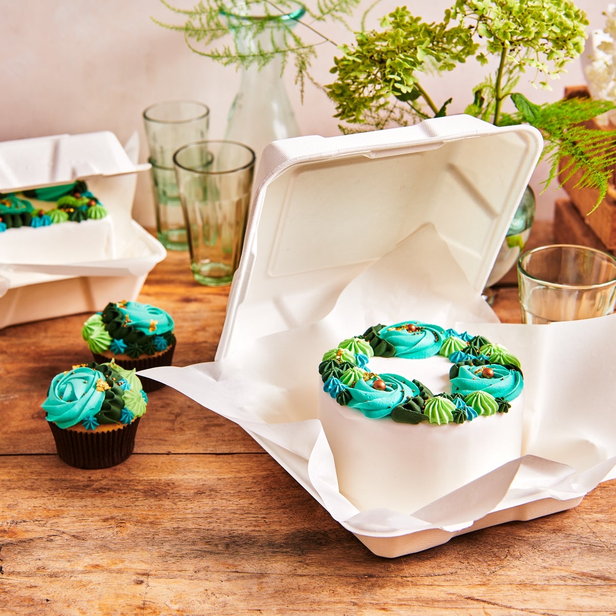 FunCakes Bento Cake Box White 20,8x22,1cm pk/10