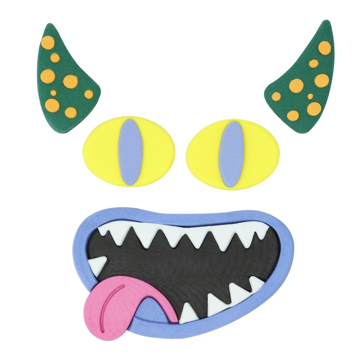 PME Halloween Cake Sugar Decorations Monster Face set/5