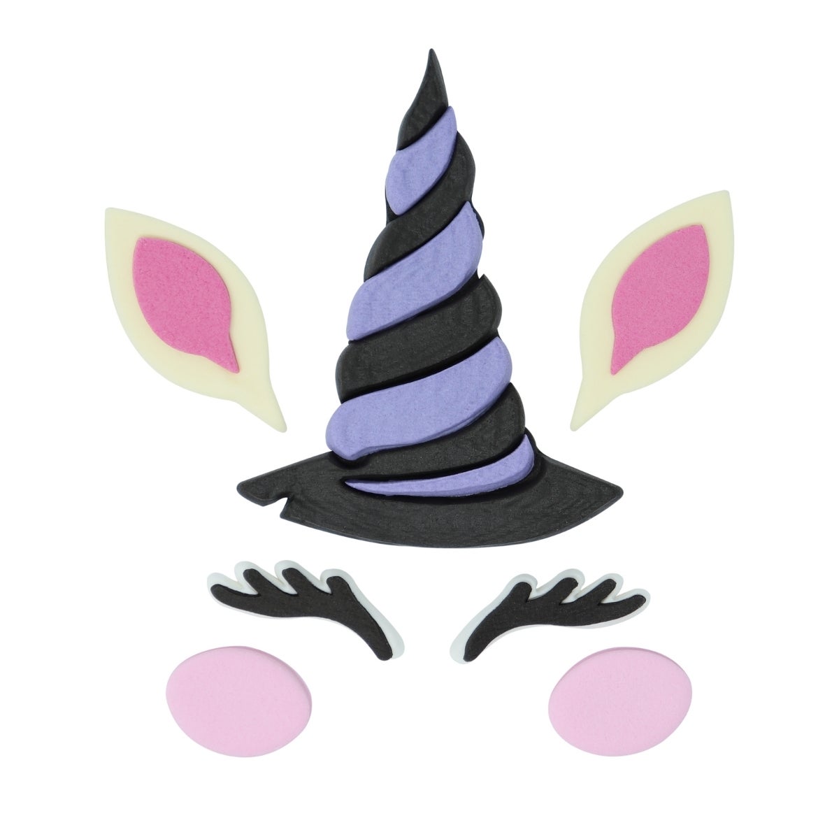 PME Halloween Cake Sugar Decorations Witch Unicorn Face set/7