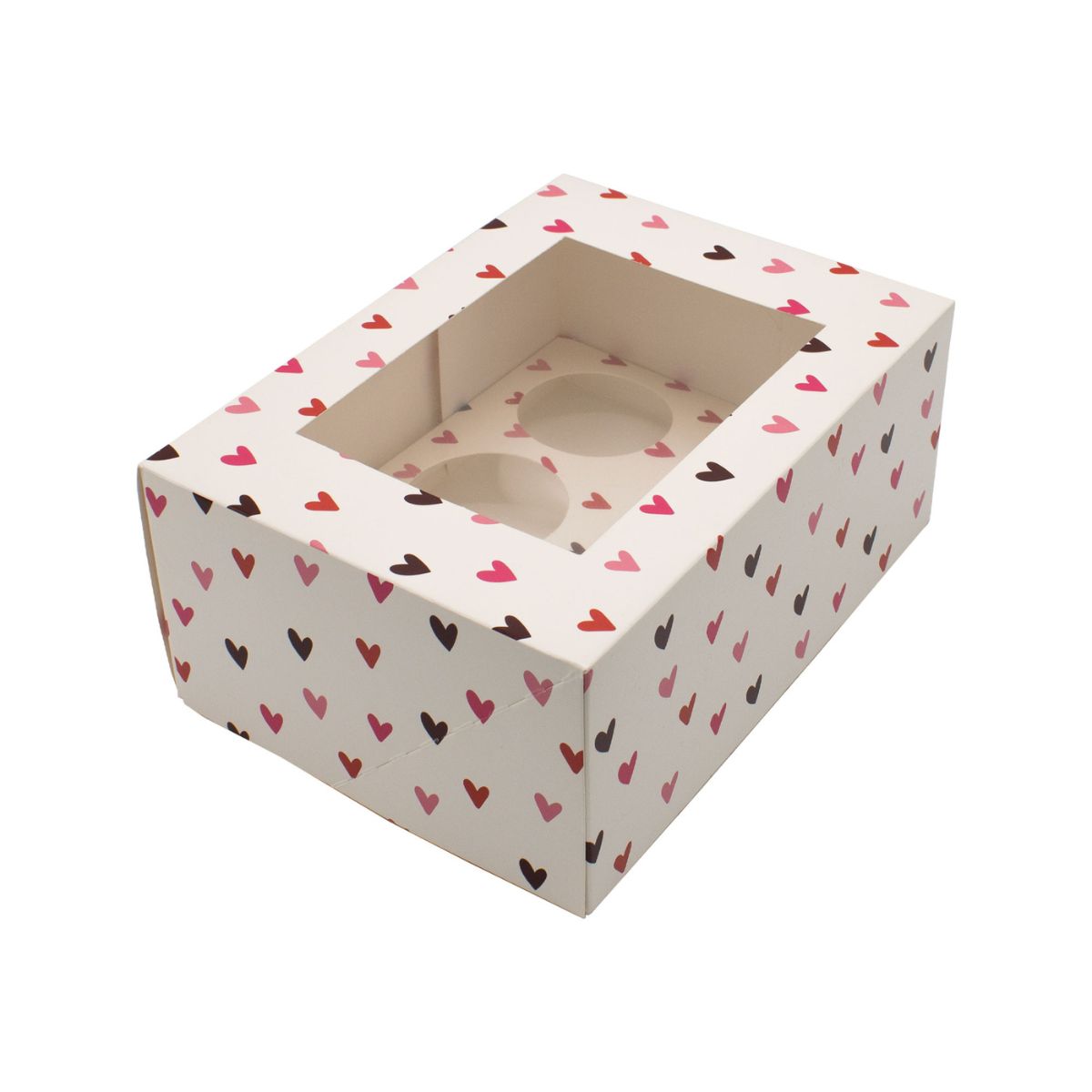 Simply Making Cupcake Box Lovestruck Hearts 6 pk/2