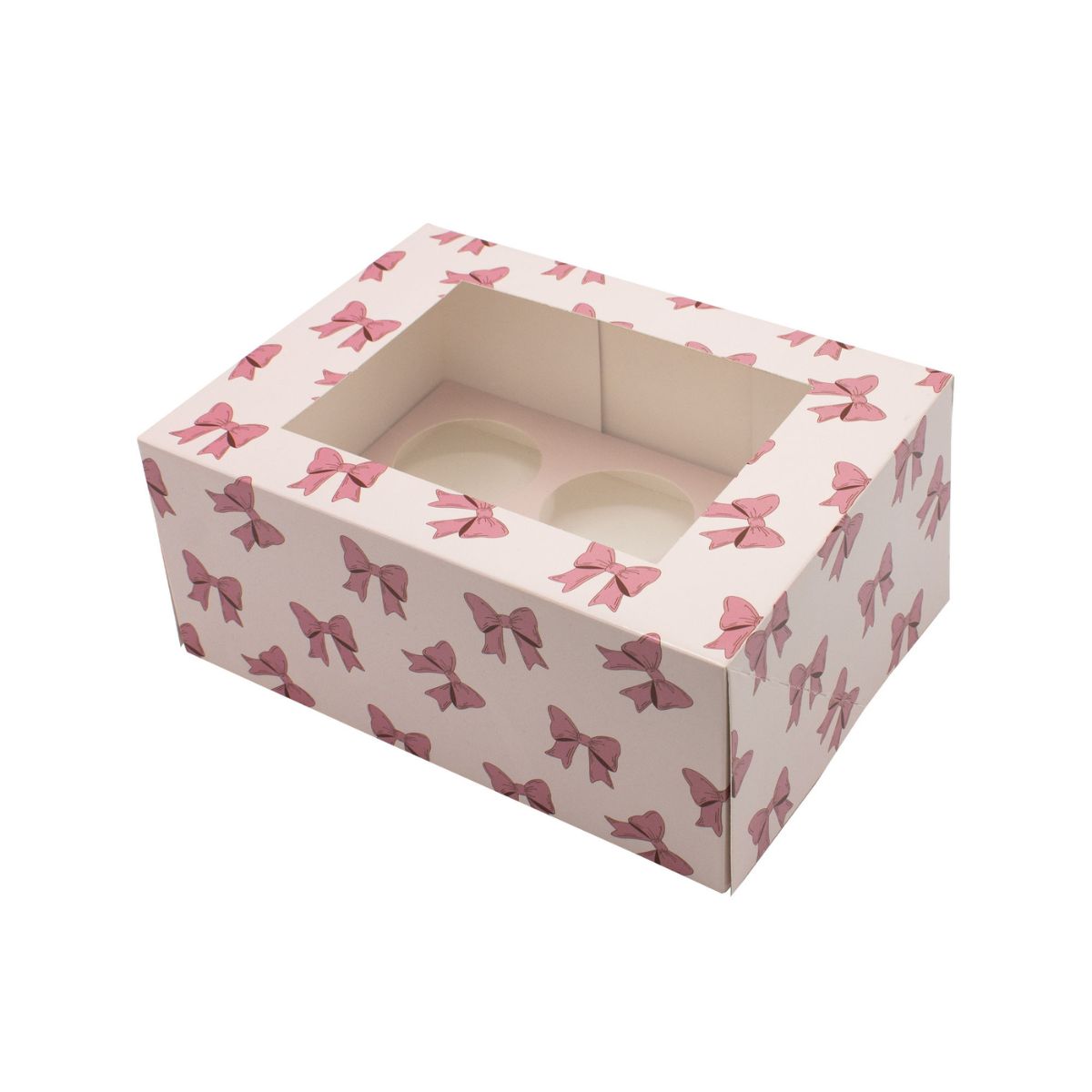 Simply Making Cupcake Box Pink Ribbons 6 pk/2