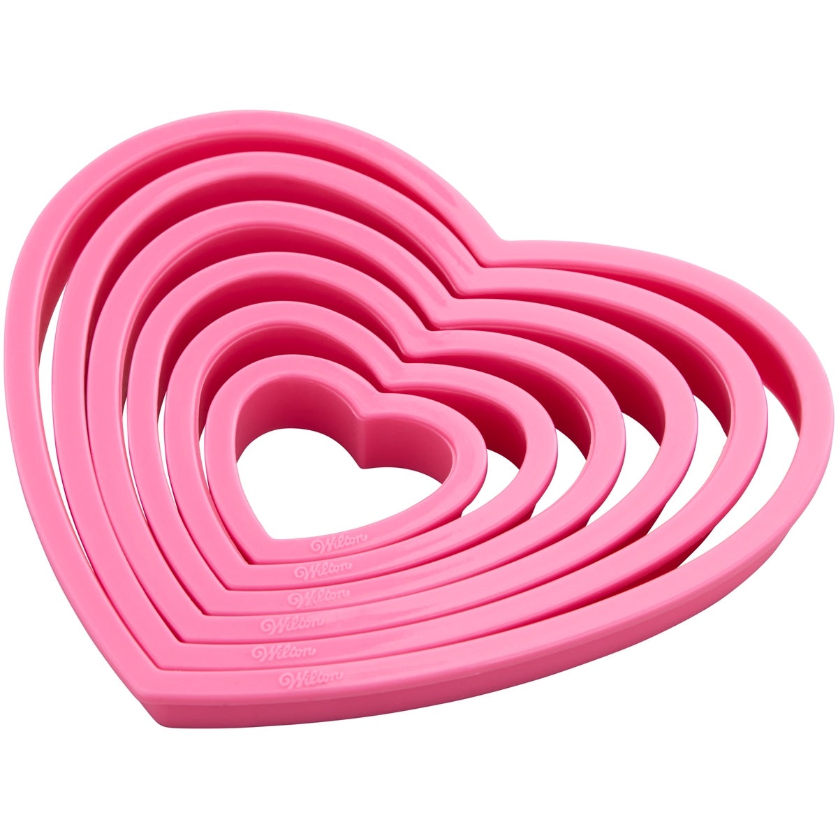 Wilton Cookie Cutter Nesting Heart set/6