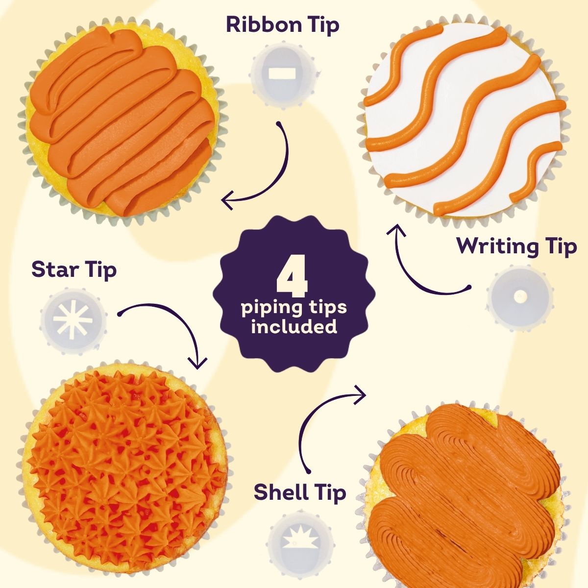 Wilton Decorator Icing Orange 212g