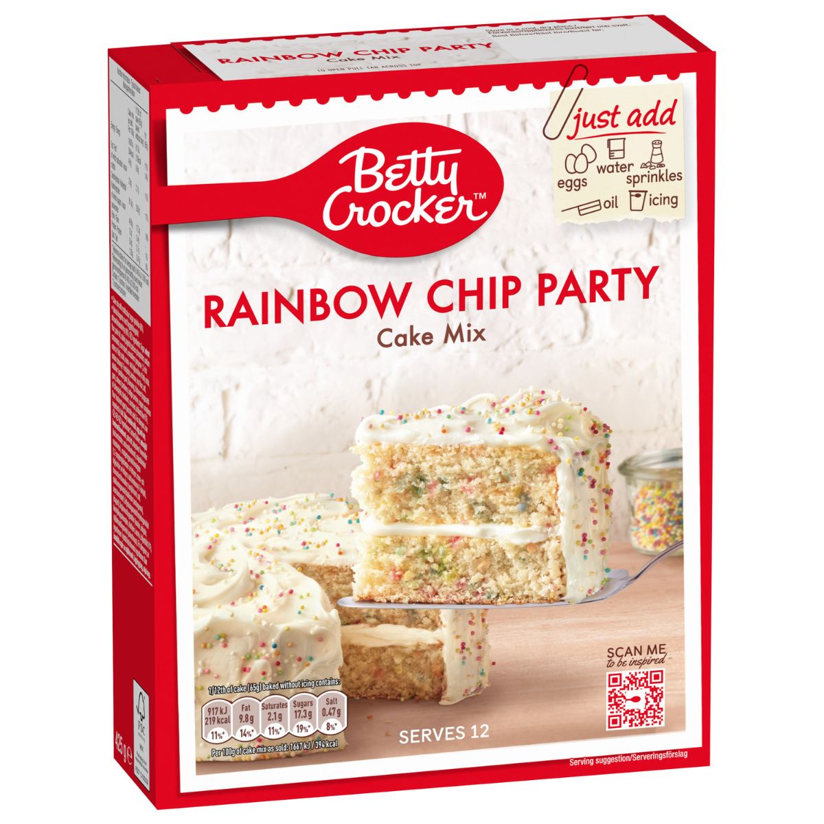 Betty Crocker Rainbow Chip Cake Mix 425g