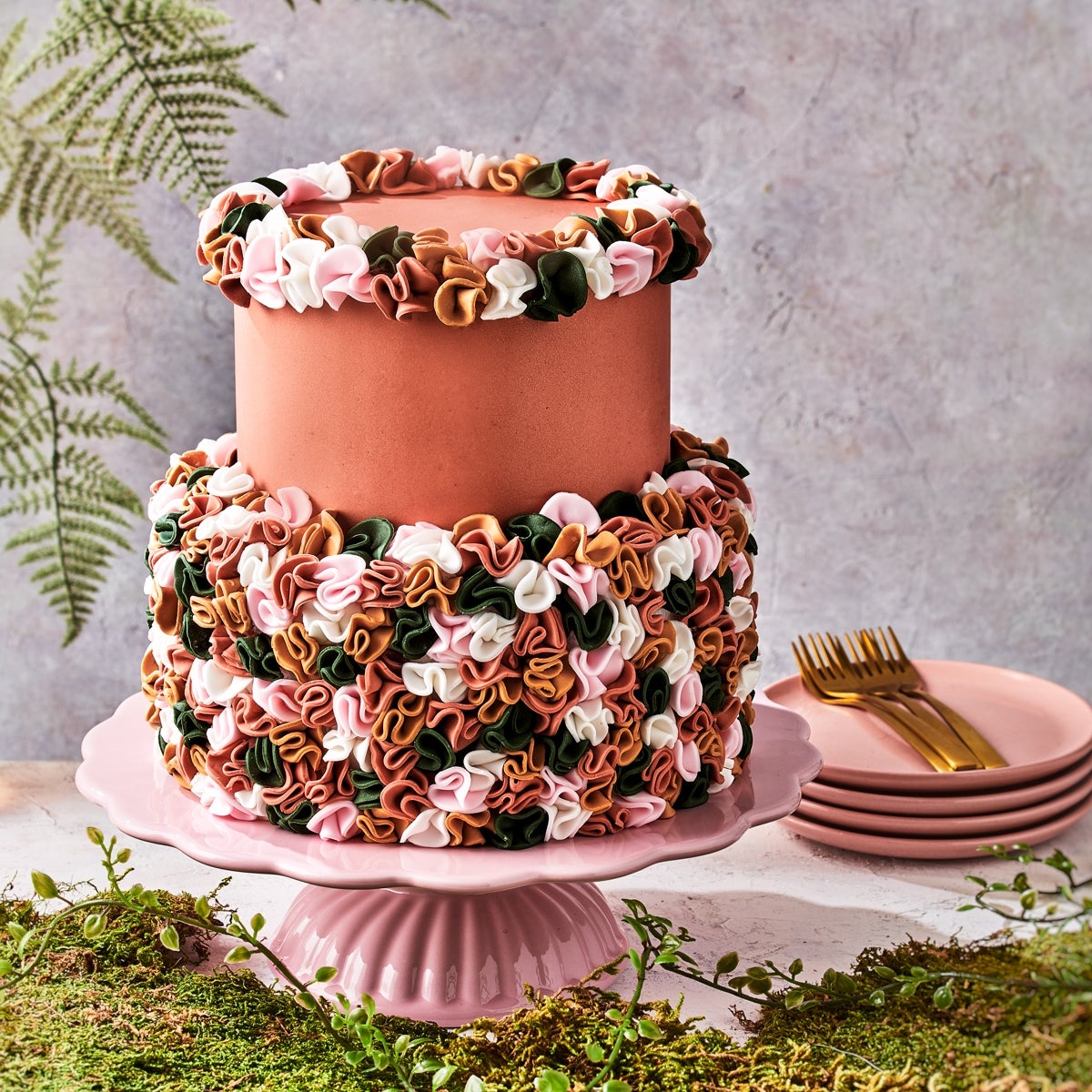 FunCakes Fondant Shimmering Rose 250g