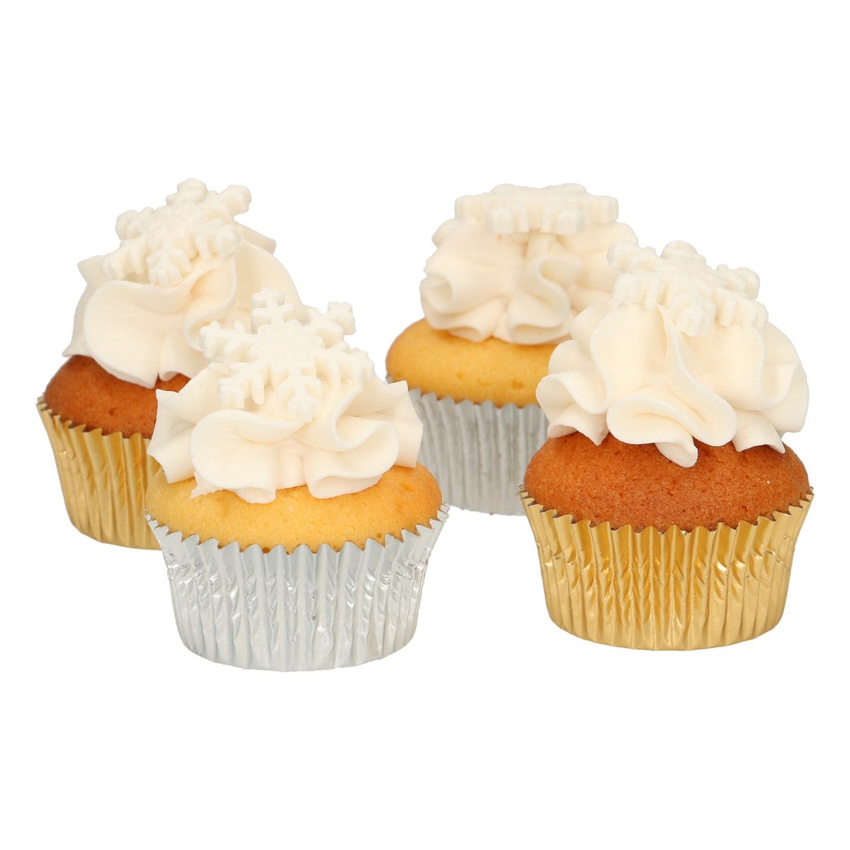FunCakes Sugar Paste Decorations Ice Crystal White set/12