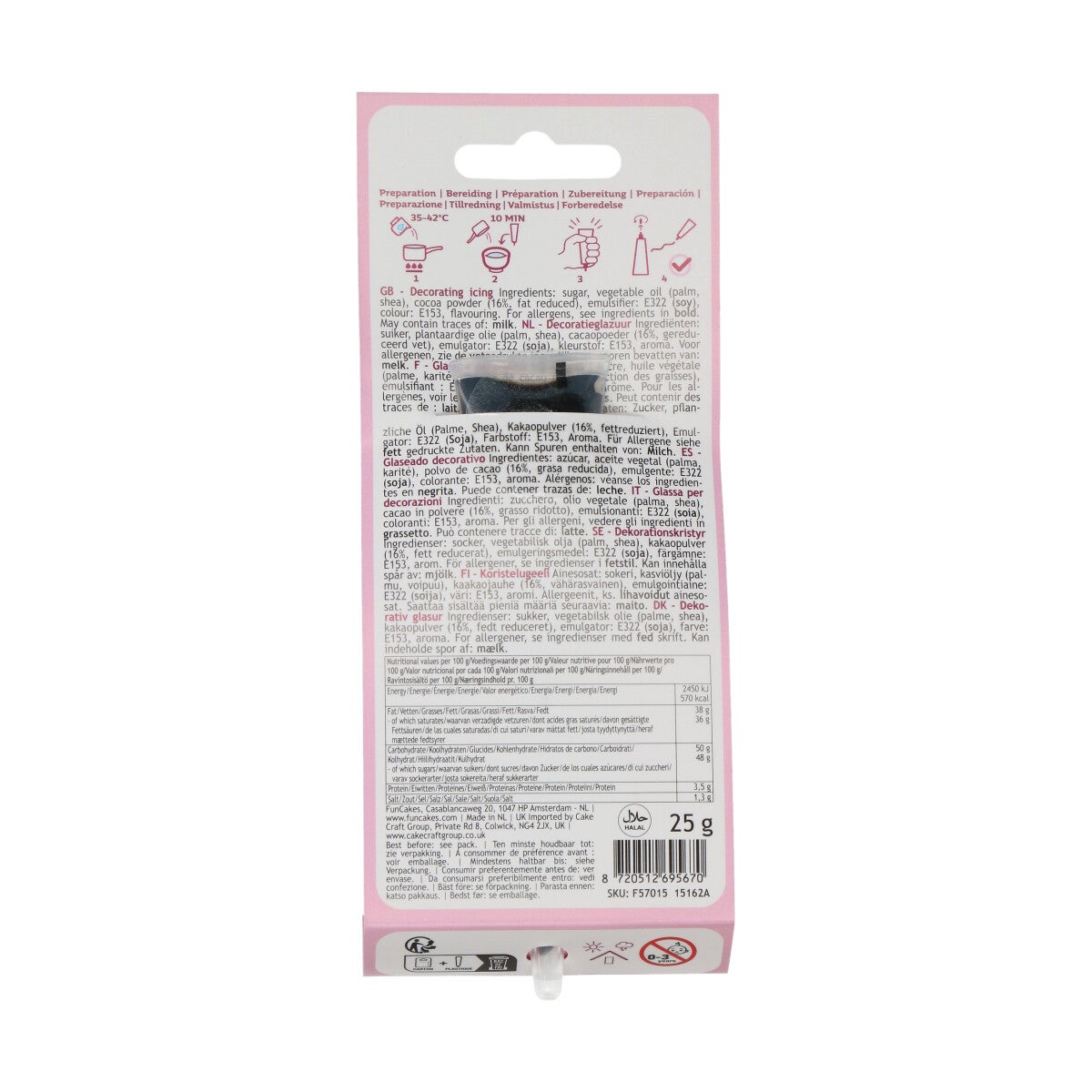 FunCakes Choco Writer Black 25g