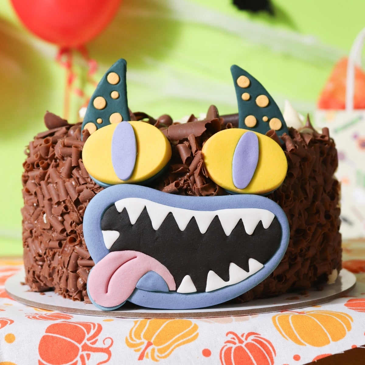 PME Halloween Cake Sugar Decorations Monster Face set/5