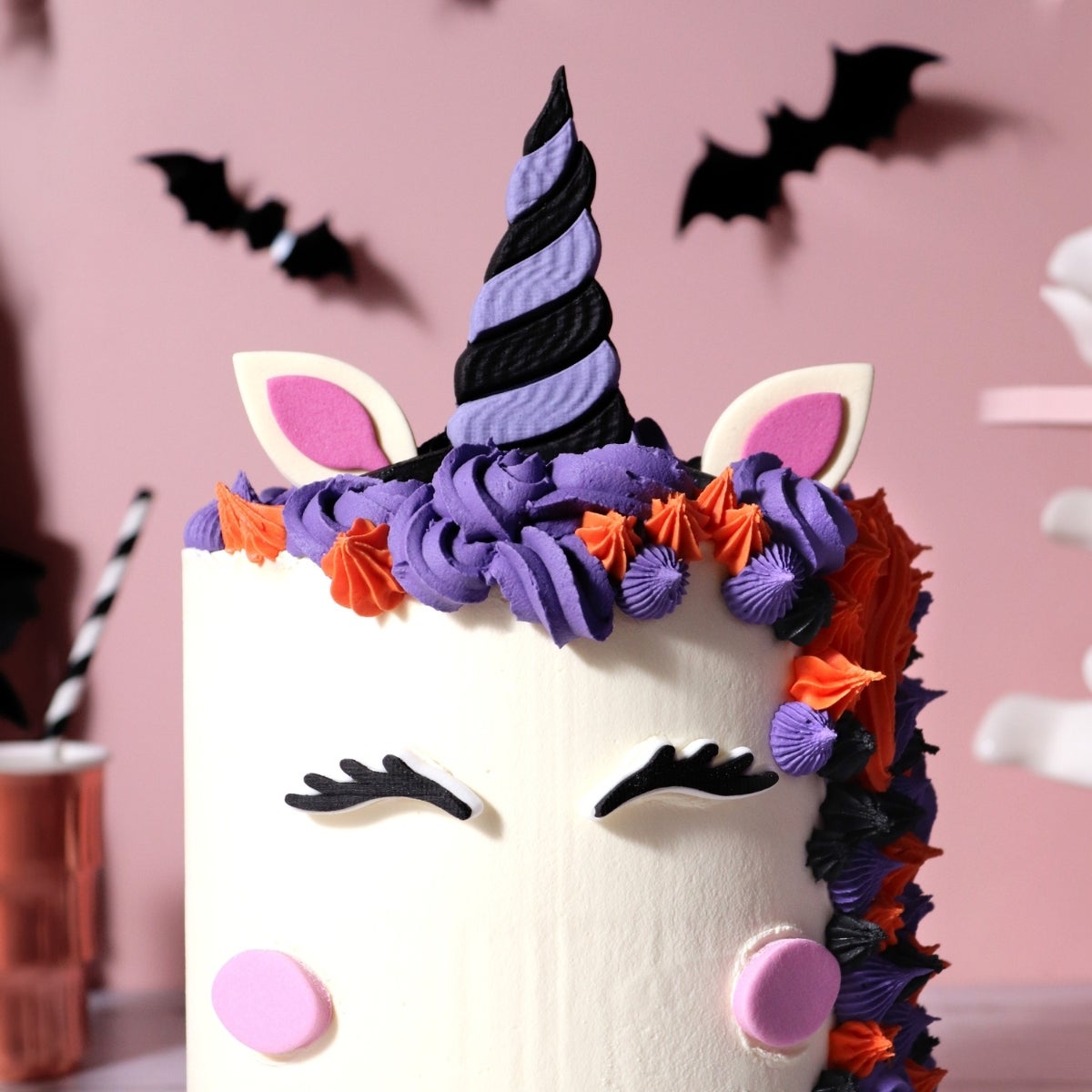PME Halloween Cake Sugar Decorations Witch Unicorn Face set/7