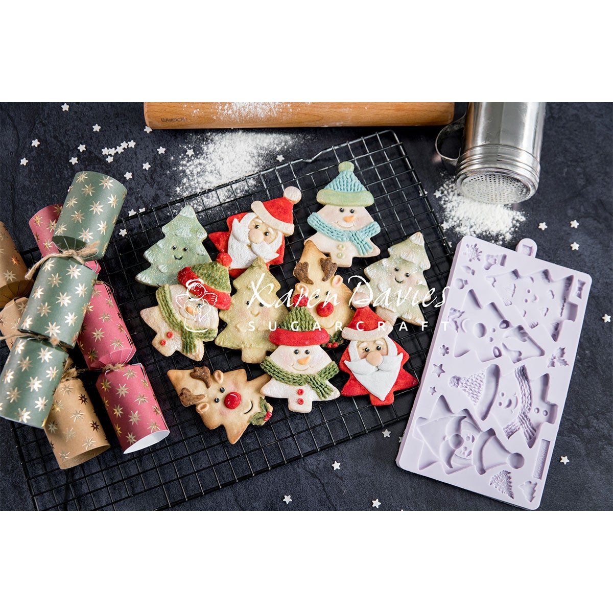 Karen Davies Silicone Mould - Christmas Tree Characters