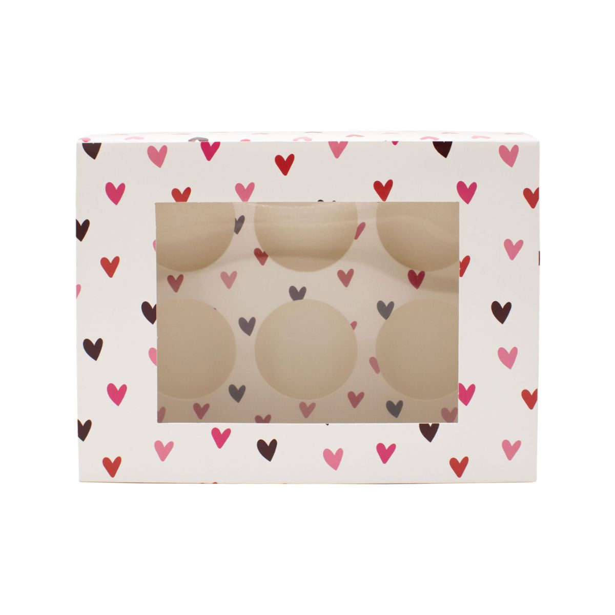 Simply Making Cupcake Box Lovestruck Hearts 6 pk/2