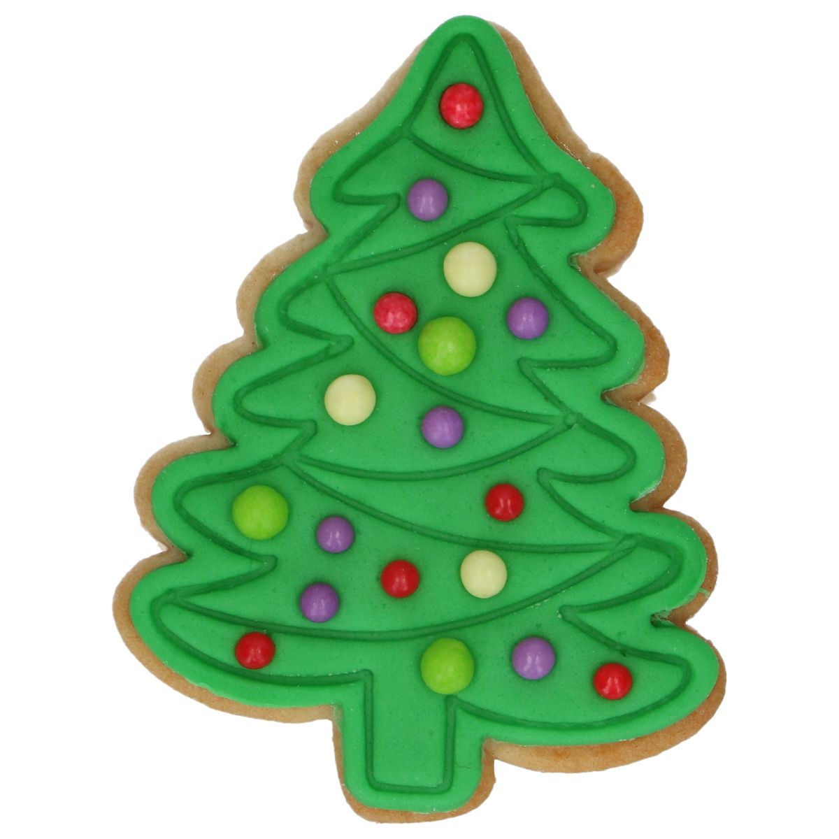 Wilton Cookie Cutter with Stamp Christmas Tree 7,5cm