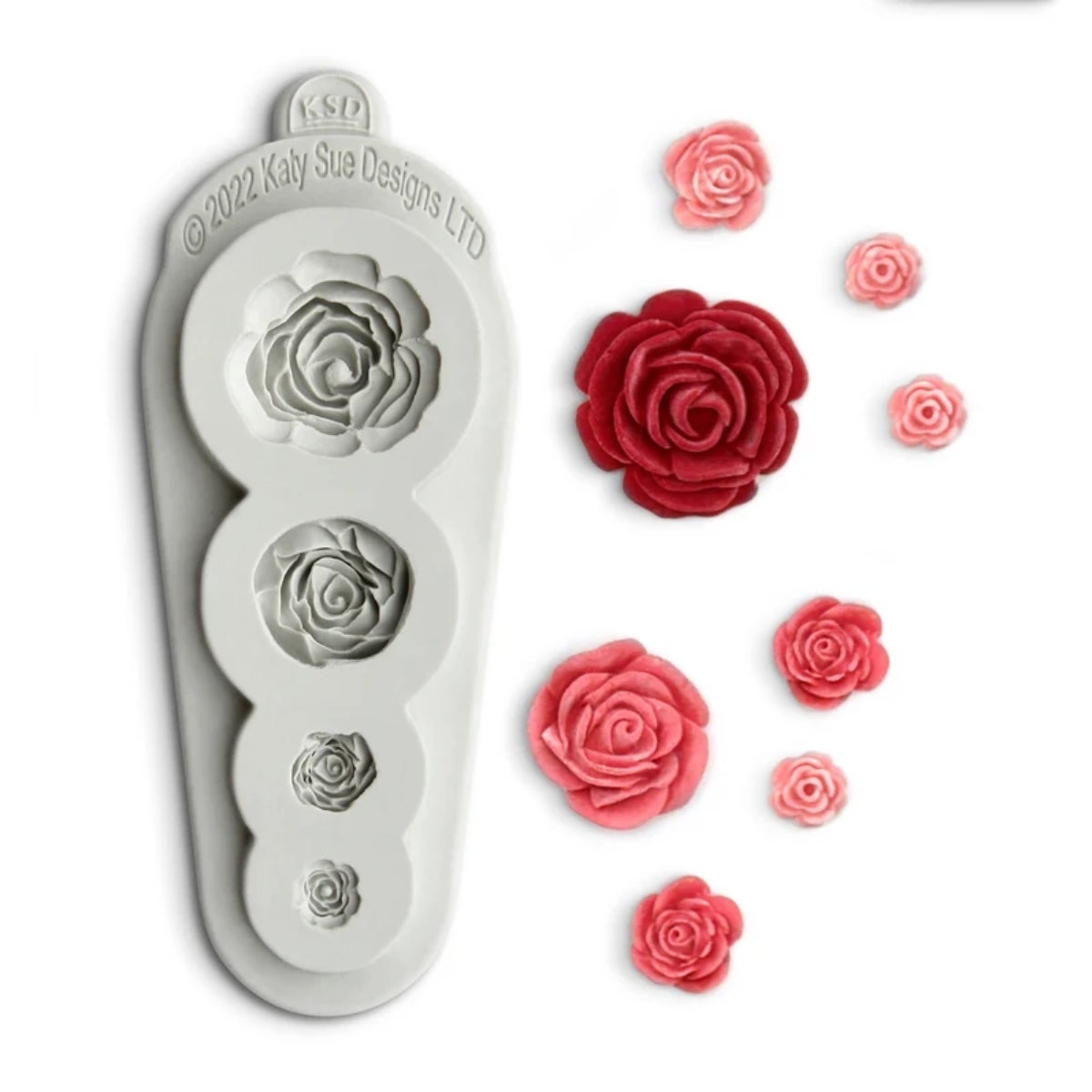 Katy Sue Silicone Mould 4 in 1 Roses