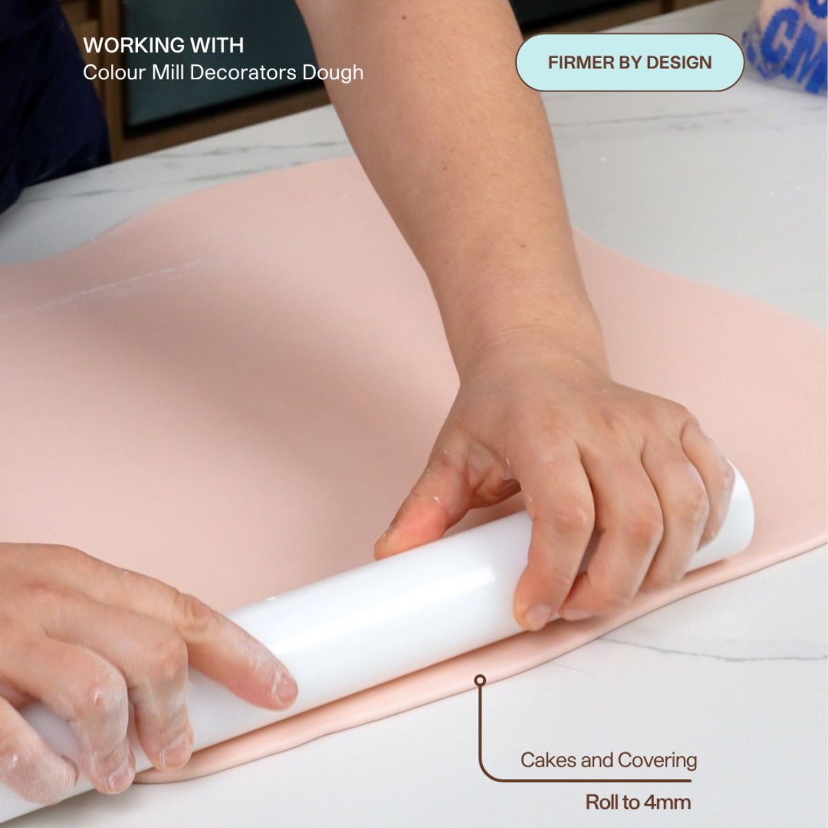 Colour Mill Sugar Paste Decorators Dough Baby Blue 250g