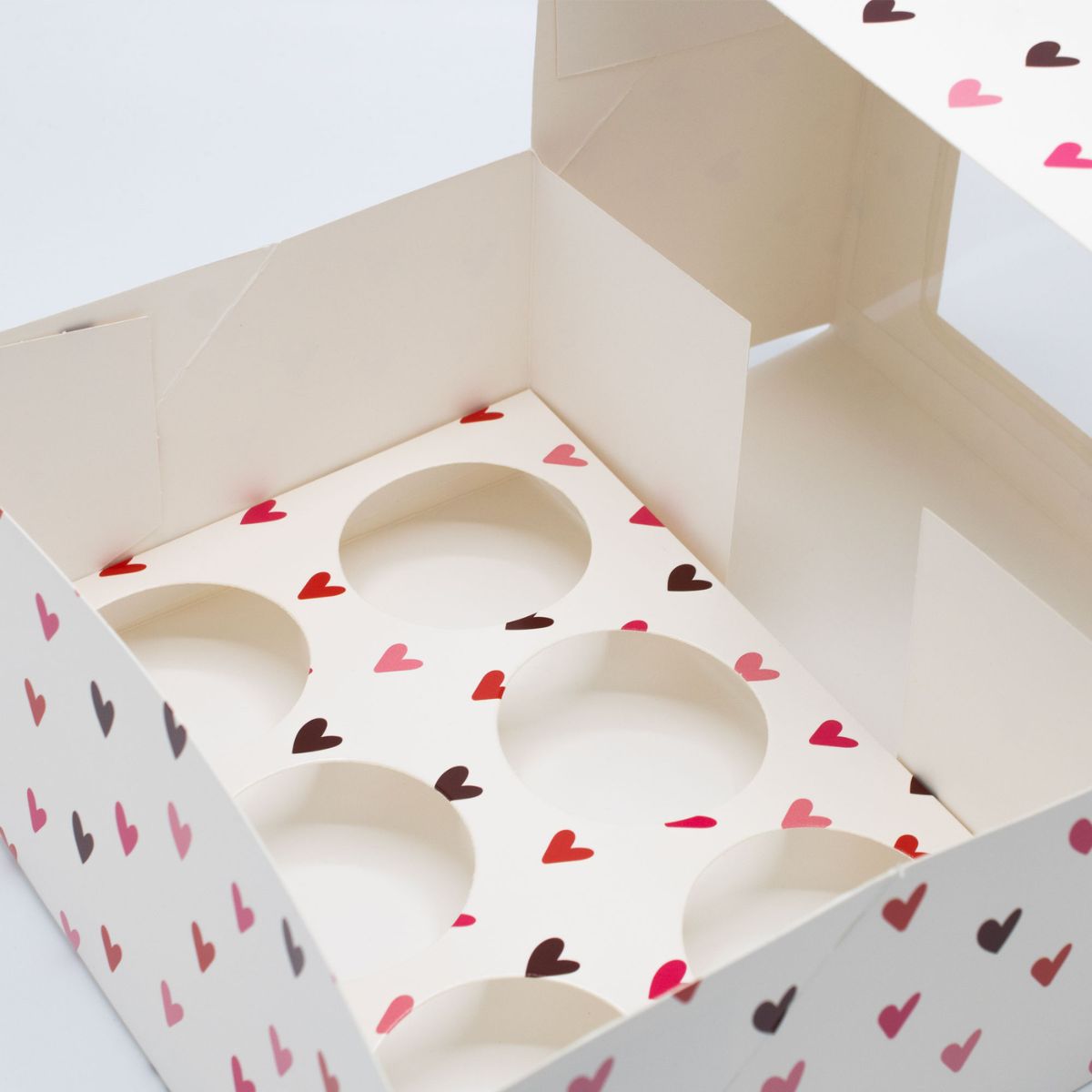 Simply Making Cupcake Box Lovestruck Hearts 6 pk/2