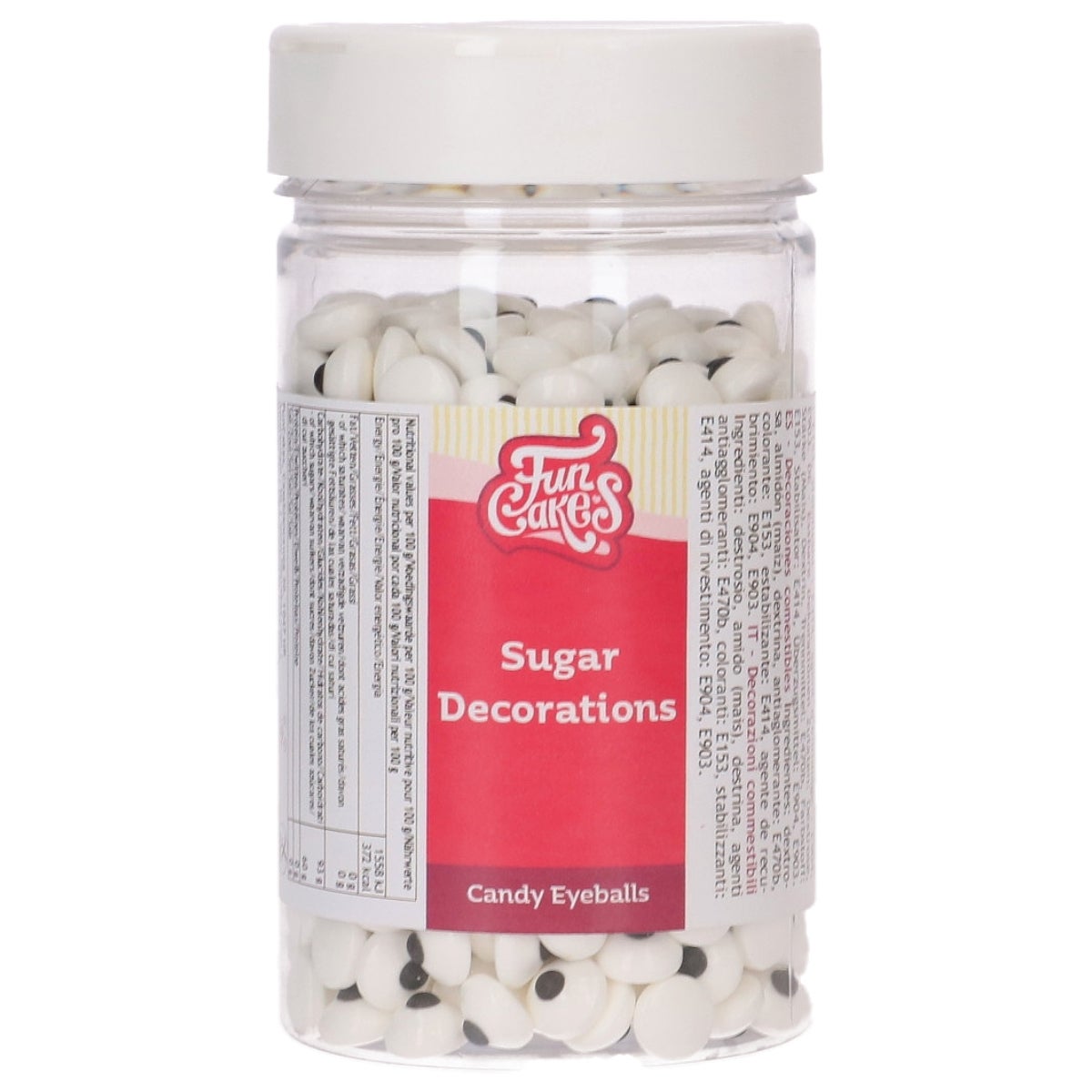 FunCakes Bulk Sugar Decorations Candy Eyeballs 200g