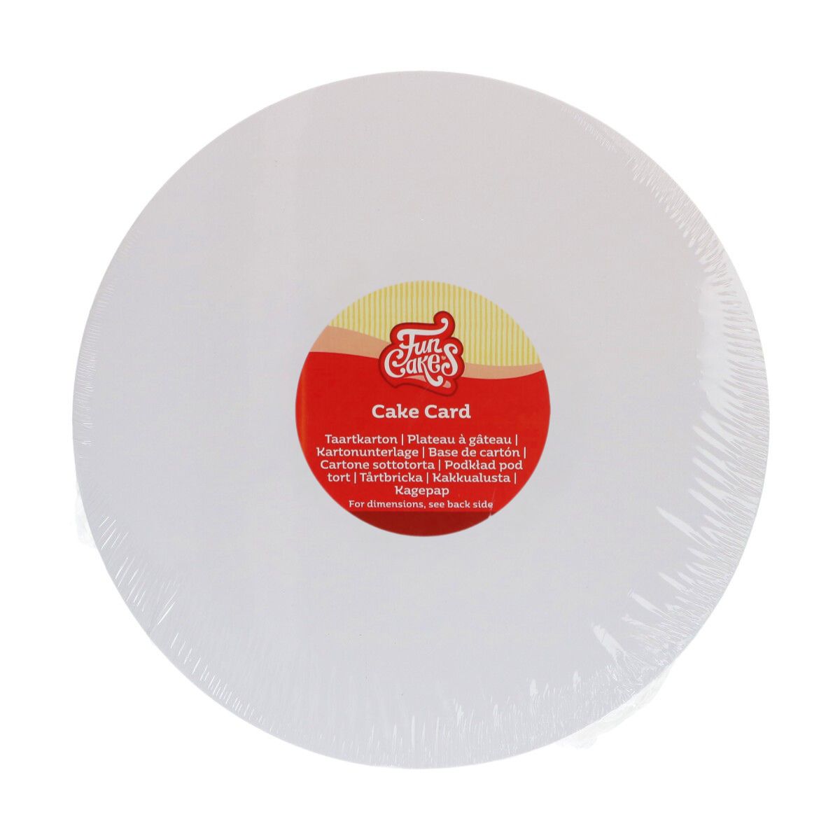 FunCakes Cake Card Greaseproof Round Ø24cm pk/5