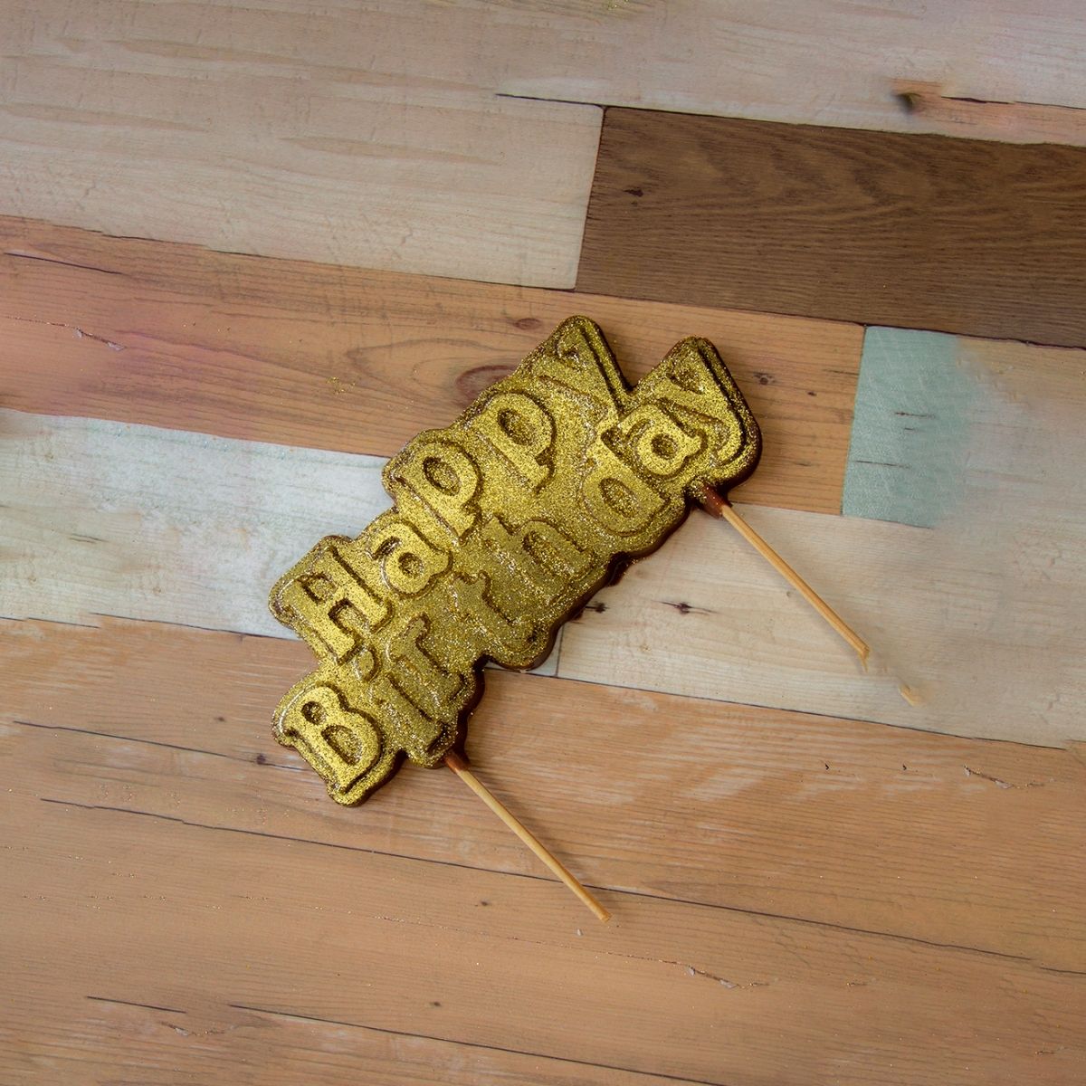 BWB Chocolate Mould Cake Topper - Happy Birthday