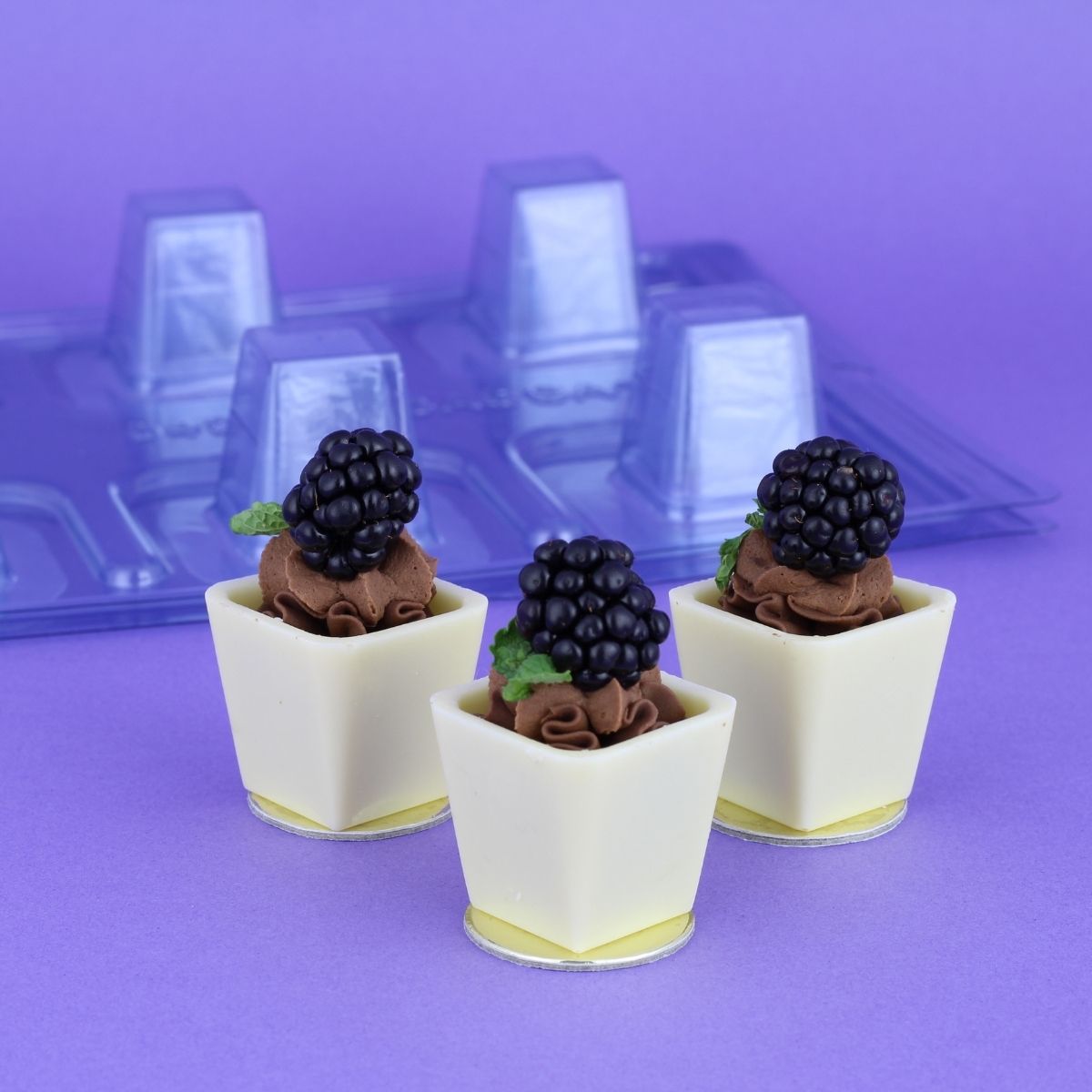 BWB Chocolate Mould 3-part - Open Cube