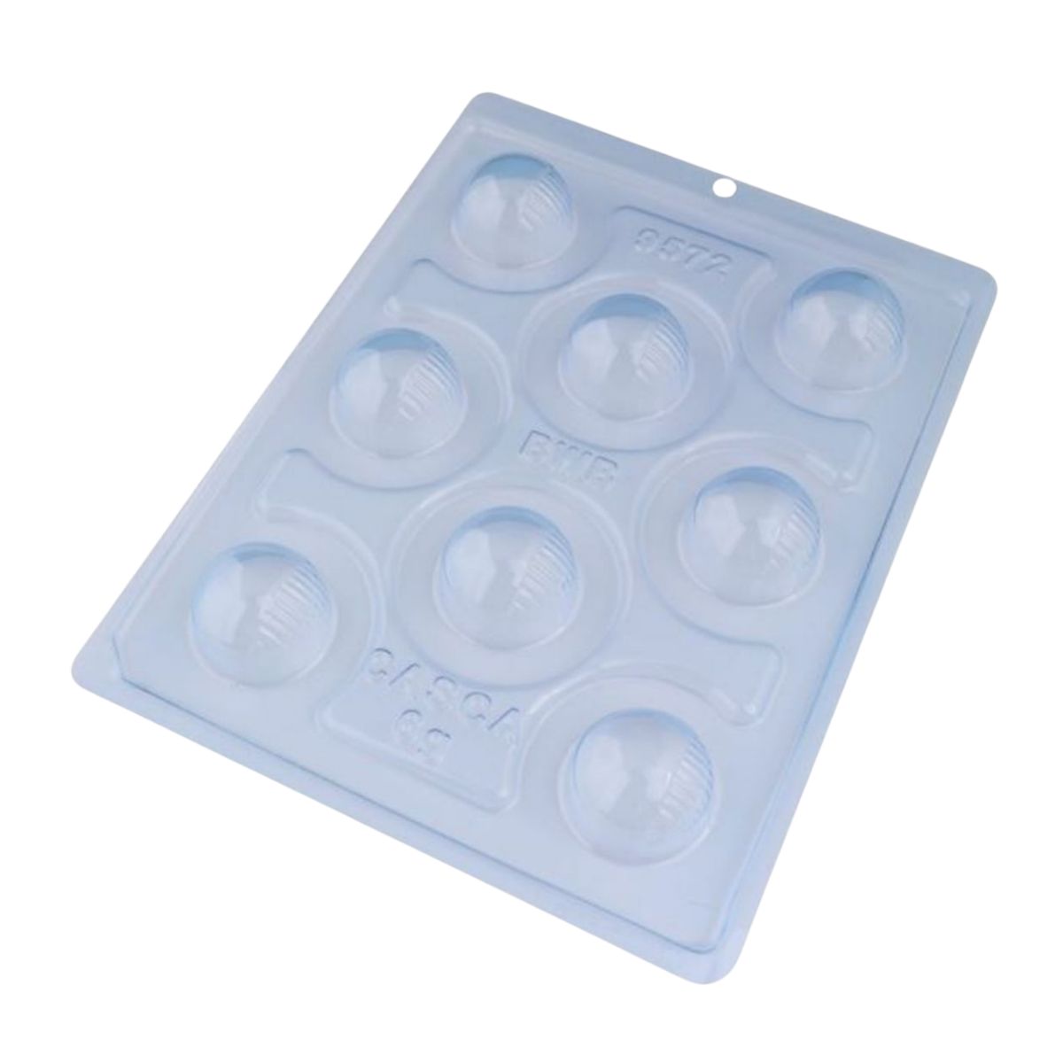 BWB Chocolate Mould 3-part - Round Bonbon Detailed