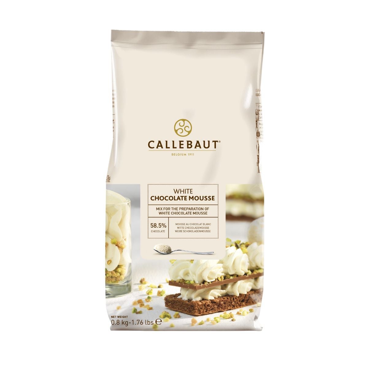 Callebaut Chocolate Mousse -White- 800g