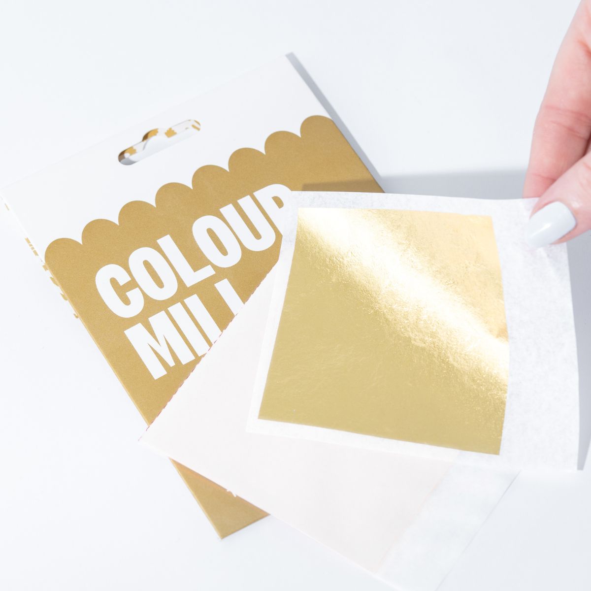 Colour Mill Edible Gold Leaf Transfer 23kt - 8cm pk/25