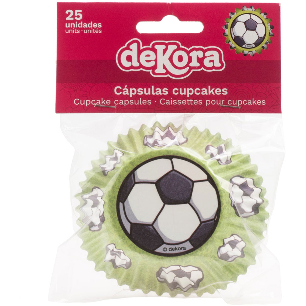 Dekora Football Baking Cups pk/25