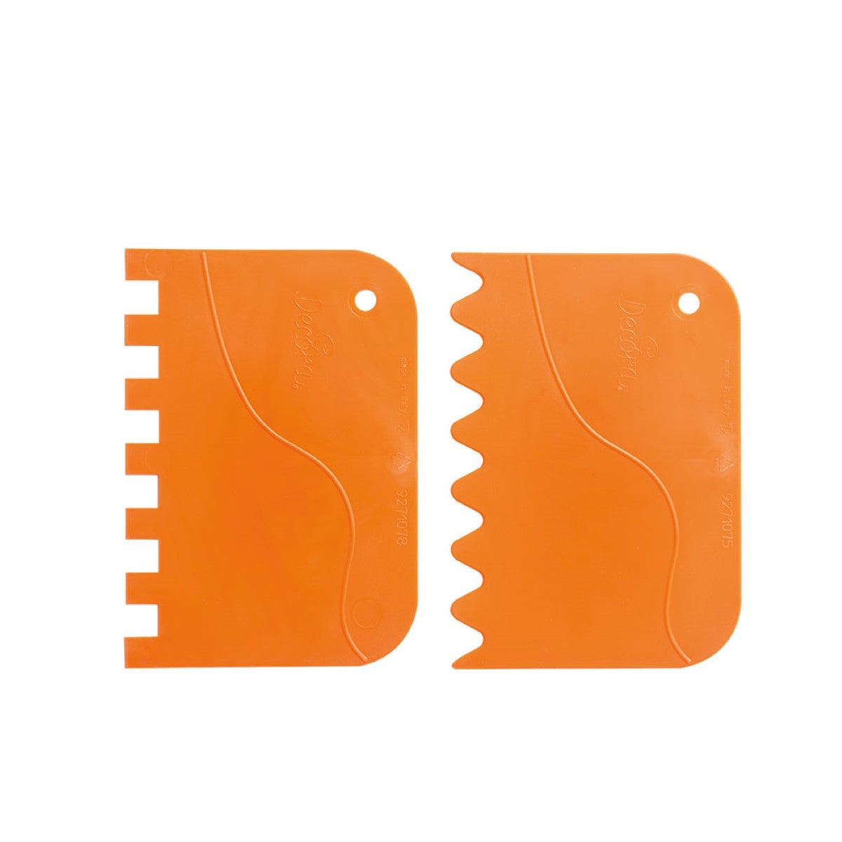 Decora Plastic Scrapers - Scalloped and Wavy pk/2 (12x8cm)