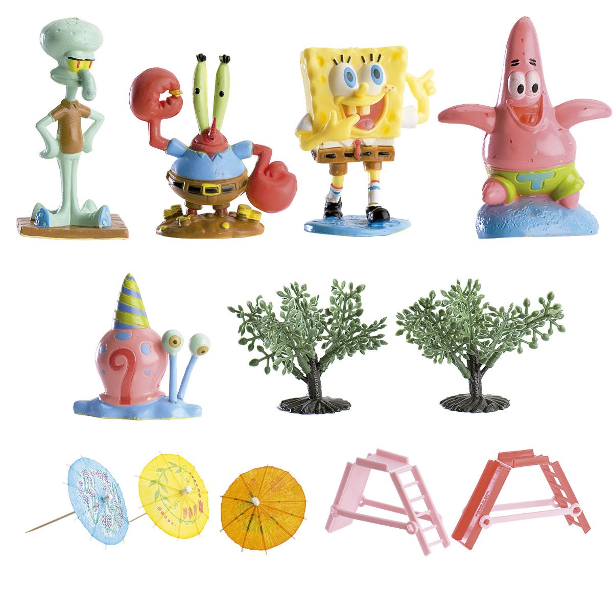 Dekora Disney Sponge Bob Friends Toppers 5cm Set/12