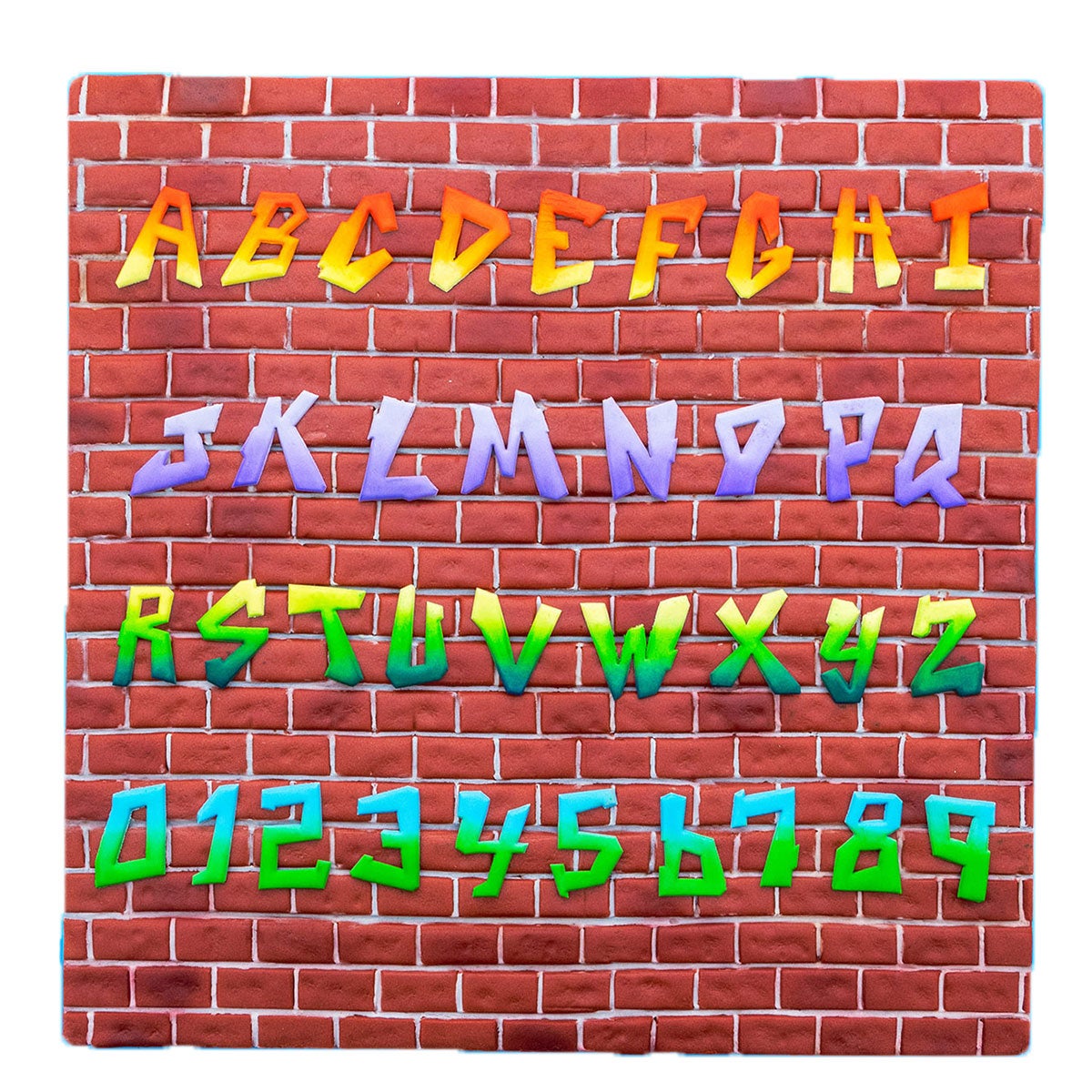 FMM Graffiti Alphabet & Number Font