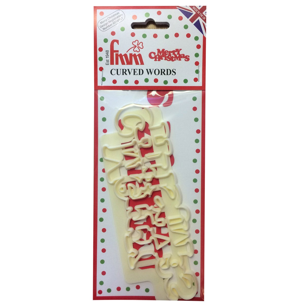 FMM Curved Words Cutter Merry Christmas