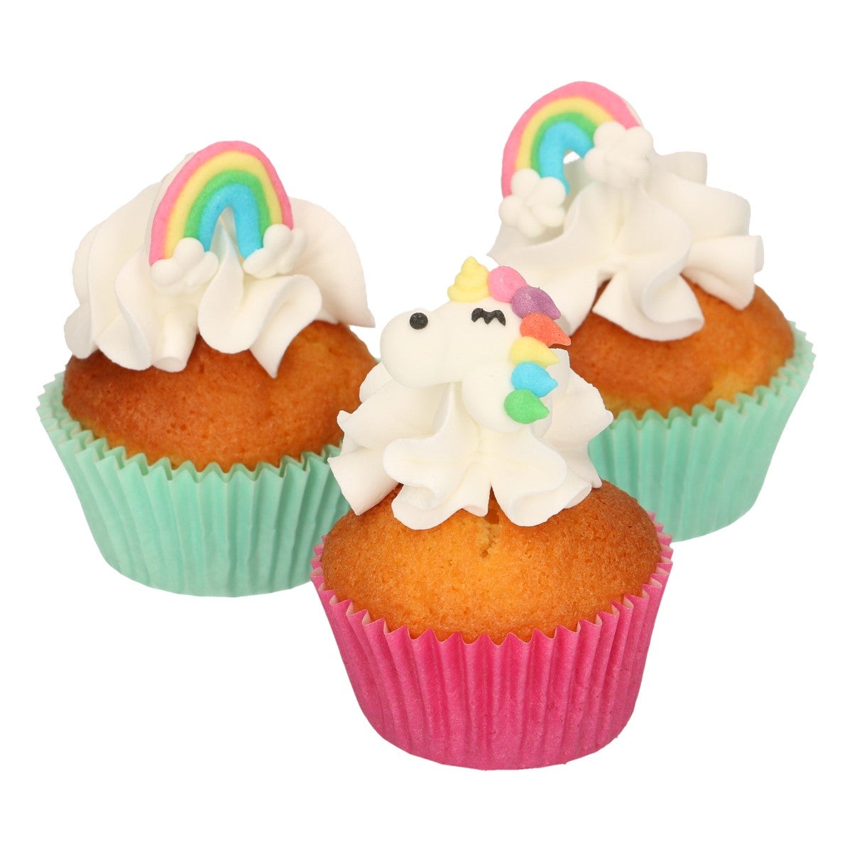 FunCakes Sugar Decorations Unicorn & Rainbow Set/12