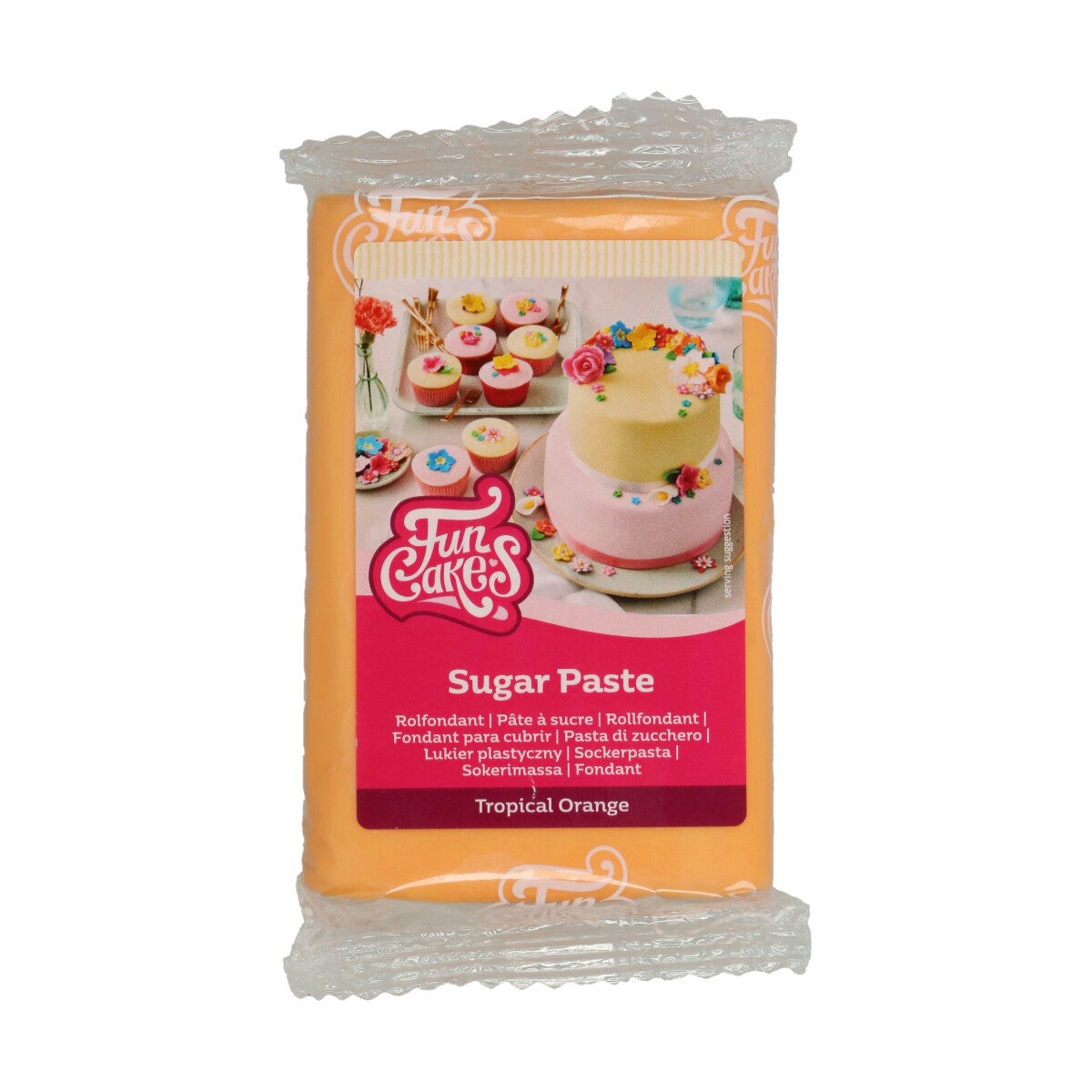 FunCakes Sugar Paste Tropical Orange 250 g
