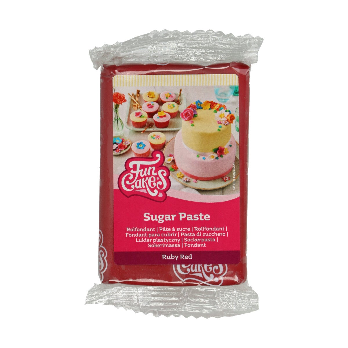 FunCakes Sugar Paste Ruby Red 250 g