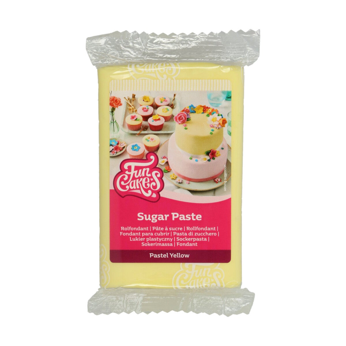 FunCakes Sugar Paste Pastel Yellow 250 g