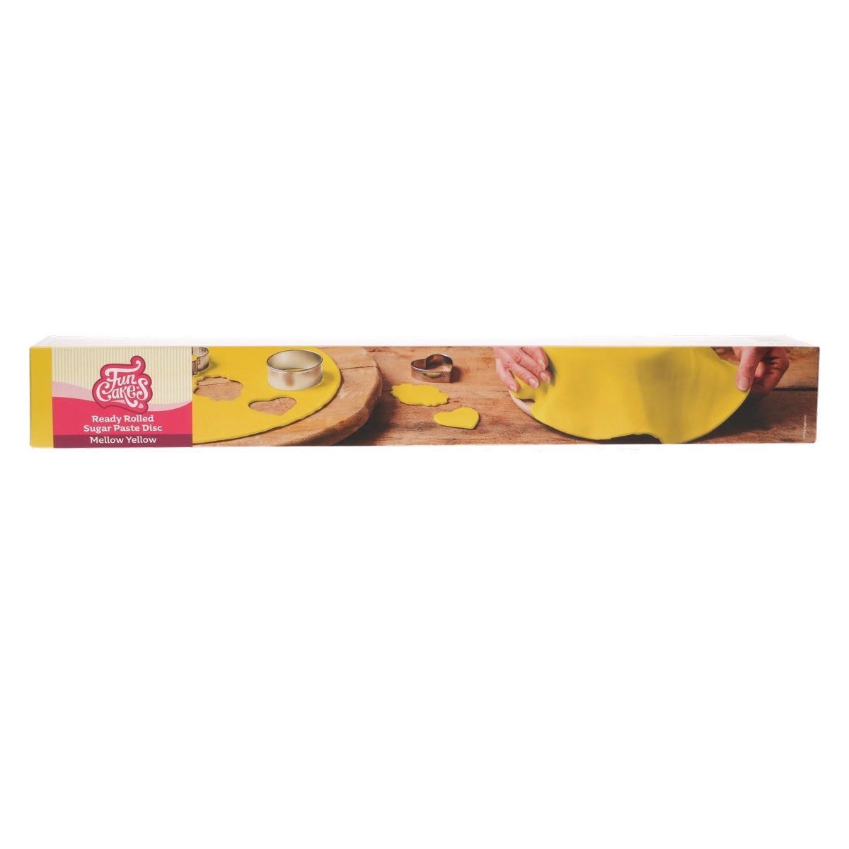 FunCakes Ready Rolled Sugar Paste Disc Mellow Yellow