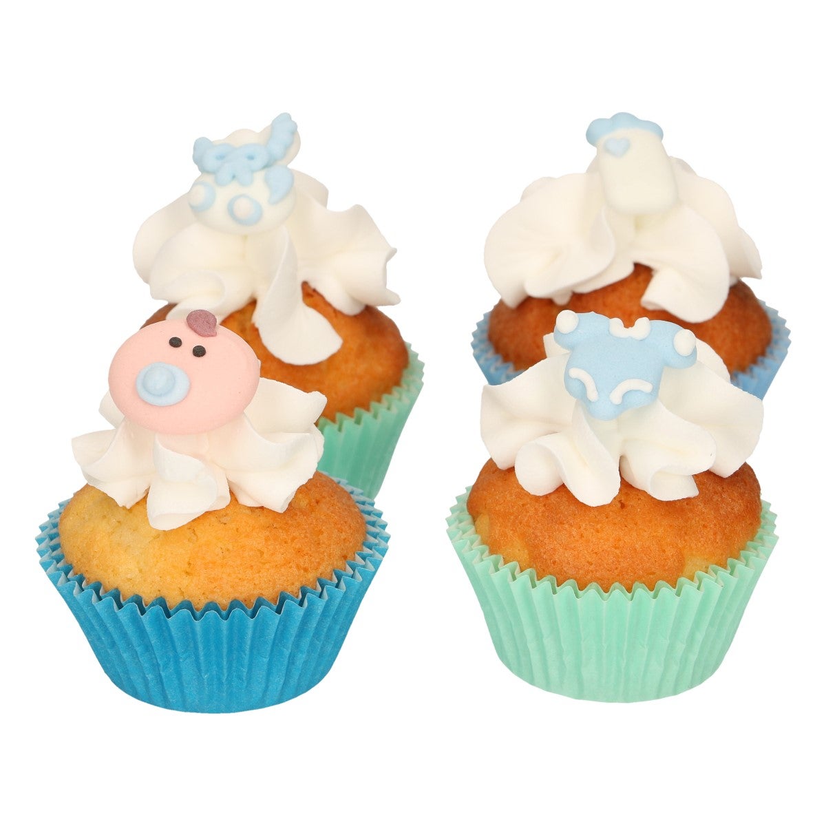 FunCakes Sugar Decorations Baby Blue Set/12